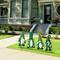 Glitzhome&#xAE; 24&#x22; Set of 4 Metal St. Patrick&#x27;s LUCK Gnome yard stake or Standing Decor or Wall Decor